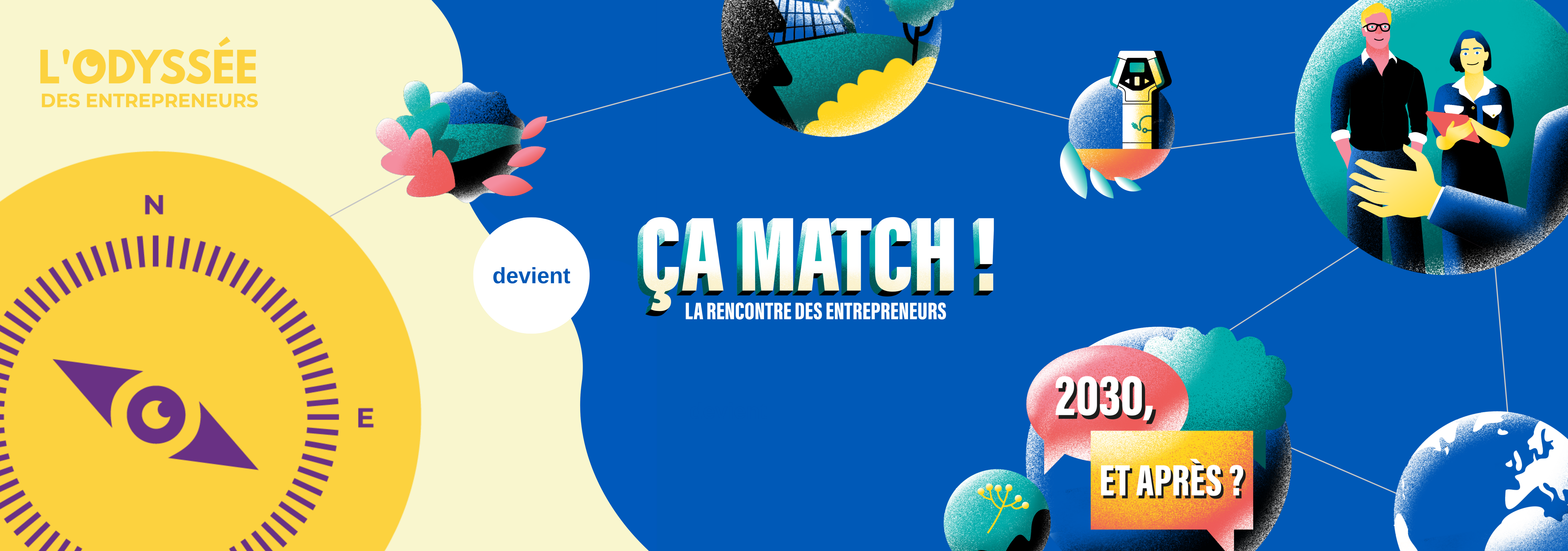 Odyssée des entrepreneurs devient ça match ! la rencontre des entrepreneurs
